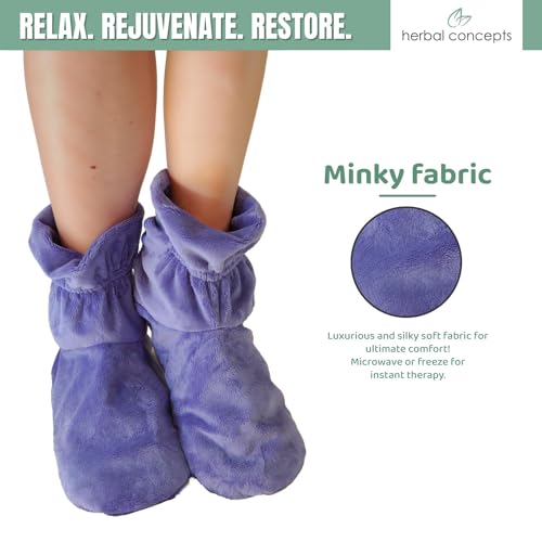 Organic Lavender Aromatherapy Booties for Foot Stress & Aches