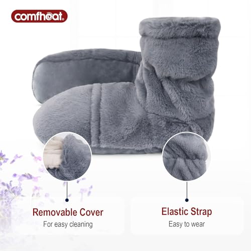 Heated Foot Warmers for Cold Feet and Foot Pain Relief - Washable, Microwavable Therapy for Men and Women
