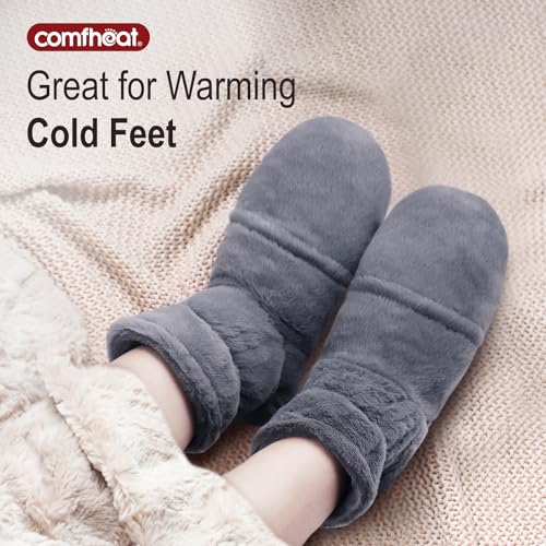 Heated Foot Warmers for Cold Feet and Foot Pain Relief - Washable, Microwavable Therapy for Men and Women