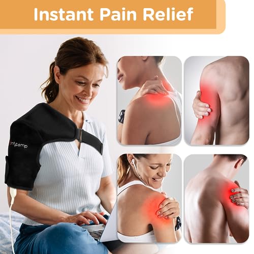 Heated Shoulder Wrap for Rotator Cuff Pain Relief, Perfect Dad Gift
