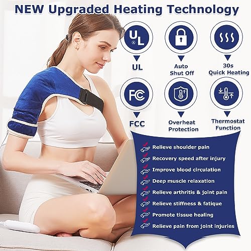 Heated Shoulder Wrap for Rotator Cuff Pain Relief