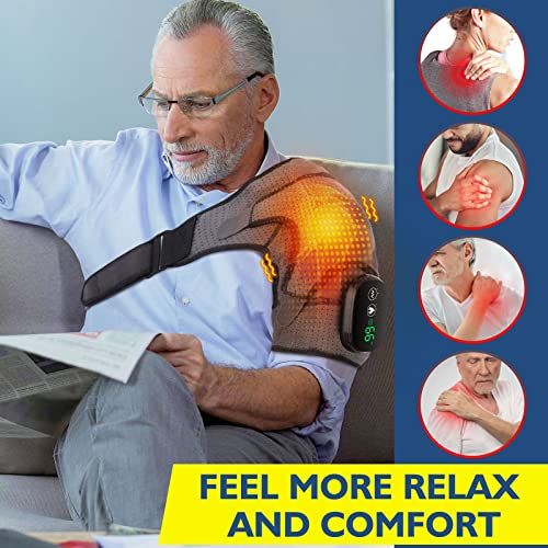 FSA/HSA Eligible Heated Shoulder Pad for Men Women - Deep Relief for Rotator Cuff & Frozen Shoulder